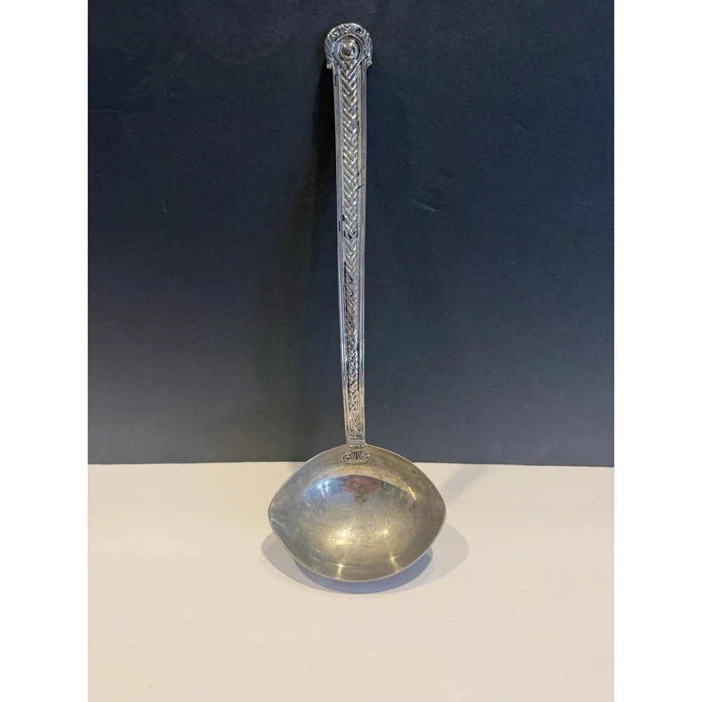 Vintage Godinger Silver Plate Soup Punch Ladle 12.5